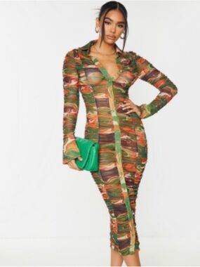 Pretty Little Thing Bodycon Midi Dress
